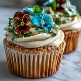 Spring Cupcakes Edible Flowers