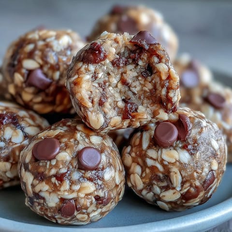 Golden Banana Chocolate Chip Energy Balls, ready for a quick, wholesome snack.