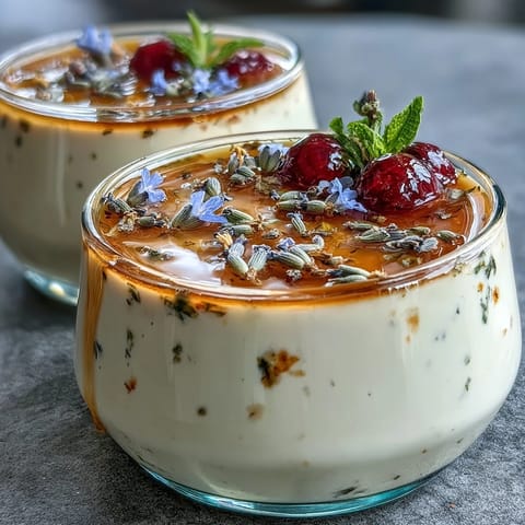 Honey Lavender Panna Cotta