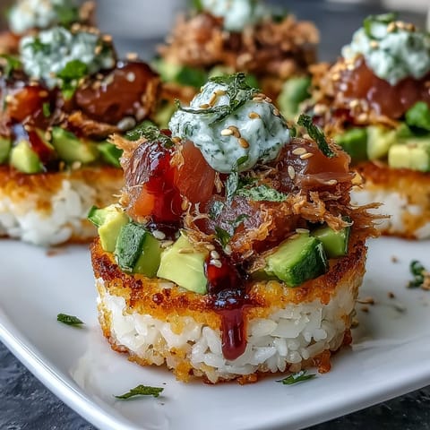 Crispy Rice, Avocado & Tuna