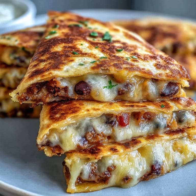 Overhead view of a Blooming Quesadilla Ring on a platter, ready to serve at a party.