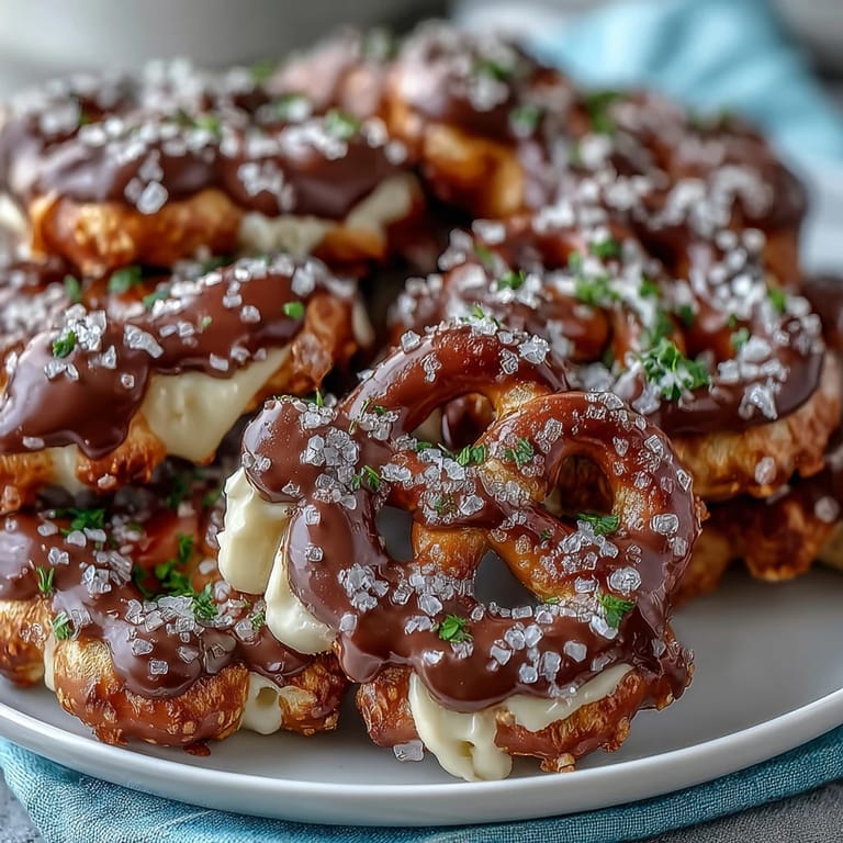 Crunchy mini pretzels shaped into shamrocks, coated in smooth white chocolate and dusted with vibrant green sugar—holiday treat in every bite.